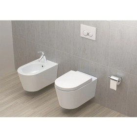 Resim Nest Rim-ex Asma Klozet 5176b003-0559,VitrA Nest Klozet Kapağı Duroplast 89-003-009 