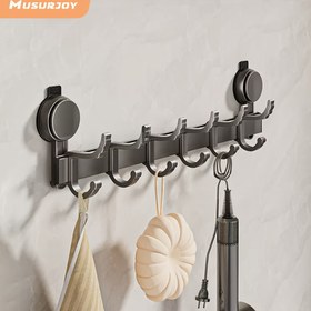 Resim Jiayun Modern Kapı Üstü Kanca - Güçlü Yapıştırıcı, Matkap Gerektirmeyen Kurulum, Krom Kaplama, Banyo Depolama Rafı 