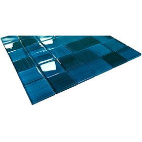 Resim MozaiKristaL Havuz Ve Tüm Yüzeyler Için 48x48mm. Turkuaz-mavi 30x30cm Fileli Kristal Mozaik. (1m2 Fiyatıdır ) 