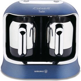 Resim Ikili Kahve Makinesi, Mavi, Şık ve Kullanışlı Tasarım, Azura A861-03 