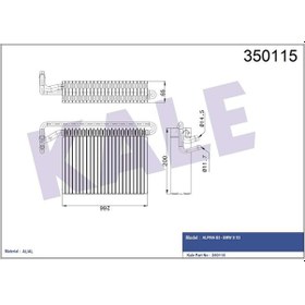 Resim EVAPORATOR BMW E46 X3 E83 KALE 350115 OEM 