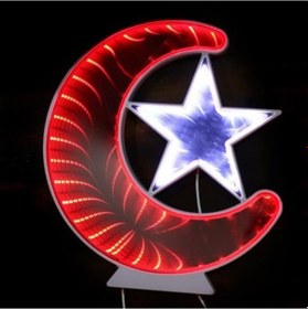 Resim Kenpazar Ay Yıldız Pano Türk Bayrağı Şerit Ledli Işıklı Tablo Hediyelik 