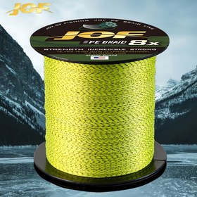 Resim JOF 8 İpli Örgülü Balıkçılık Hattı, 300m/328yd, 9.98-27.22KG Dayanıklılığı, Tatlı ve Tuzlu Su Balıkçılığı için Pürüzsüz & Dayanıklı PE Hat - Düşük Su Emme, Yüksek Hassasiyet, Sazan ve Uzun Mesafe Atışları İçin İdeal, Olta Avı Temelleri | Yüksek Güçlü Balıkçılık | Az Esneyen Malzeme 