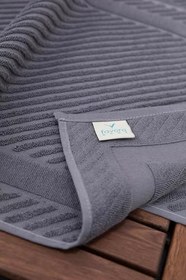 Resim Leoline%100 Pamuk Premium 2'li Ayak Havlusu - Antrasit 