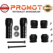 Resim PROMOT R25 2014-2018 MOTORSİKLET GRENAJ AKS KORUMA TAKOZU MOTOR KORUMA FULL SET 
