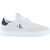 Resim Calvin Klein Classic Cupsole Erkek Beyaz Spor Ayakkabı (YM0YM01300-01W) 