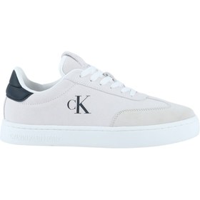 Resim Calvin Klein Classic Cupsole Erkek Beyaz Spor Ayakkabı (YM0YM01300-01W) 