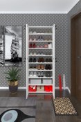 Resim Kenzlife Ayakkabılık Ayakkabı Dolabı Kilitli Gutan Byz 180*70*32 Kapaklı Ofis Dolabı Iki Bölme 