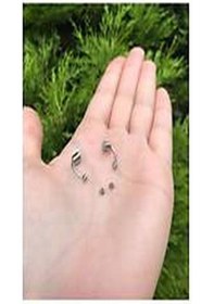 Resim Mıknatıslı Fake Septum Piercing Altın rengi Altın 