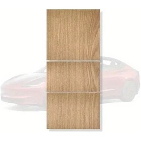 Resim Hightower Tesla Model 3/y/highland 2025 Orta Konsol Paneli - Dikey Desenli Siyah 