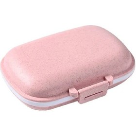 Resim Seyahat Hap Düzenleyici, 8 Bölmeli, Cep Çantası İçin Taşınabilir Hap Kutusu, İlaçlar İçin Taşınabilir Vitn Kabı, Hap Kutusu, Mavi Veya Pembe Pembe, 