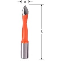 Resim Sedef Power Tools 12 mm Sağ Ahşap İşleme Cnc Makine Sivri Delici Uç 