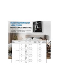 Resim Createtech Termostat Termometreler Su Su Sıcaklık Lemestar Lcd Kontrol Kazanı K6rh3a Isıtma Isıtma Elektrikli Ekranlı Cihazı Cihazı Akıllı Xo 