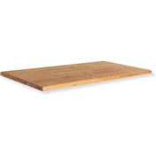 Resim FLORA WOOD 120x70 Ahşap Kütük Masa Üst Tablası Ladin Ağacı Tabla 