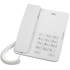 Resim Genel Markalar Tm140 Beyaz Analog Masa Üstü Kablolu Telefon 