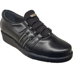 Resim Napa Shoes Kadın Hakiki Deri Sıkıştırılmış Köpük Taban Rahat Ultra Hafif Günlük Dolgu Topuk Ayakkabı NAPA-1000 