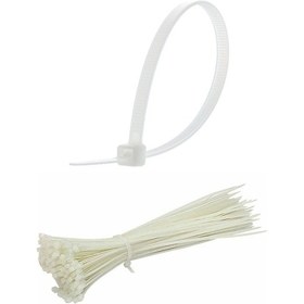 Resim 100 Adet Plastik Cırt Kelepçe Kablo Bağı Kablo Düzenleyici-4.8 X Çok Renkli 