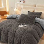Resim 1 adet Çağdaş Geometrik Desenli Tafta Nevresim - Makinede Yıkanabilir, Fermuarlı Kapanış, Yatak Odası için Sıcak ve Konforlu Yatak Örtüsü, %100 Polyester, İç Dolgu Dahil Değildir, Yatak Odası Aksesuarları, Yatak Odası Dekorasyonu, Modern Yatak Odası Stili, Yumuşak Dokulu Kumaş, Kışlık Yorgan Kılıfı, Yatak Örtüsü, Çift Kişilik Yatak Örtüsü, Doğal Kumaştan Yatak Örtüsü, Yatak Örtüsü Takımı, Tek Kişilik Nevresim, Yatak Odası Yatak Örtüsü, Çift Kişilik Nevresim Takımı, Yatak Örtüsü X 
