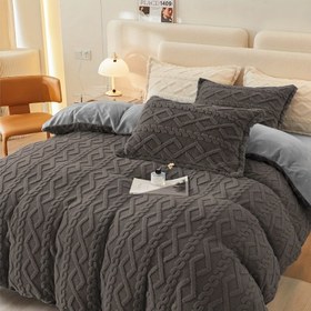 Resim 1 adet Çağdaş Geometrik Desenli Tafta Nevresim - Makinede Yıkanabilir, Fermuarlı Kapanış, Yatak Odası için Sıcak ve Konforlu Yatak Örtüsü, %100 Polyester, İç Dolgu Dahil Değildir, Yatak Odası Aksesuarları, Yatak Odası Dekorasyonu, Modern Yatak Odası Stili, Yumuşak Dokulu Kumaş, Kışlık Yorgan Kılıfı, Yatak Örtüsü, Çift Kişilik Yatak Örtüsü, Doğal Kumaştan Yatak Örtüsü, Yatak Örtüsü Takımı, Tek Kişilik Nevresim, Yatak Odası Yatak Örtüsü, Çift Kişilik Nevresim Takımı, Yatak Örtüsü X 