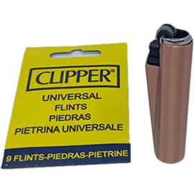 Resim Clipper Clıpper Rose Gazlı Metal Çakmak - Çakmak Taşı 