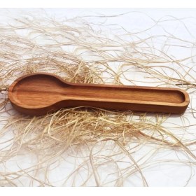 Resim Teknotrust Lux Dogal Gürgen Ağaç Kaşıklık Ahşap 32 x 10 cm 