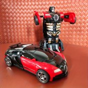 Resim Robot Araba Oyuncak Dönüşümü, Mavi Plastik Yenilikçi Alet, Otomatik Şekil Değiştiren Araç, Noel, Cadılar Bayramı, Şükran Günü için Koleksiyonluk Model 