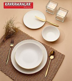 Resim Kahramanlar Katre Sade 12 Kişilik 55 Parça Porselen Yemek Takımı 