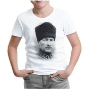 Resim Atatürk Beyaz Çocuk Tshirt 