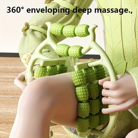 Resim 29-Kol Bacak Masajı ve Kas Rulörü - Cırt Cırt ABS Fitness Ekipmanları, Diz Germe ve Rahatlama için Pembe Dayanıklı, 360° Sarma Derin Doku Masajı, Egzersiz Aksesuarları, Kaslar için Bacak Masajı, Şık Tasarım, Sağlam İnşaat 