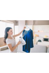 Resim Portatif Buharlı Dikey Ütü Beyaz, Kırışık Giderici, Pratik ve Hafif 