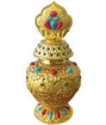 Resim Pazly Uğurlu Tibet Suntek Şişe Sekiz Malzemeleri Din Budist Altın Jh 