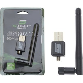 Resim Steep Solid Usb 2.0 802.11n Antenli Kablosuz Nano Tırnak Wifi Adaptör 300mbps 