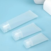 Resim 1 adet Taşınabilir Seyahat Doldurulabilir Sıkma Tüpü Şişesi, Krem, Losyon, Şampuan, Vücut Yıkama, Kozmetik İçin Şeffaf Plastik Boş Saklama Kabı - Kokusuz, Dayanıklı Malzeme, 30ml 