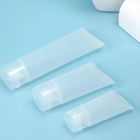 Resim 1 adet Taşınabilir Seyahat Doldurulabilir Sıkma Tüpü Şişesi, Krem, Losyon, Şampuan, Vücut Yıkama, Kozmetik İçin Şeffaf Plastik Boş Saklama Kabı - Kokusuz, Dayanıklı Malzeme, 30ml 