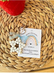 Resim TASARİMECRN 20 Adet Yıldız Anahtarlık Doğum Günü, Sünnet, Babyshower, Düğün Hediyelik 