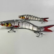 Resim 10/14 cm Çok Eklemli Swimbait Alabalık Yılan Balığı Olta Yemleri - Gerçekçi Batan Hareketli Sert Plastik Minnow Voblerlar, 11/26 g, Tatlı ve Tuzlu Su Balıkçılığı İçin İdeal, Segment Gövdeli Yem | Sert Plastik Olta Yemi, Spor Balıkçılık Ekipmanı 