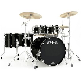 Resim Tama Wbs52rzs-pbk Starclassic Walnut/birch Piano Black 5 Parça 22b/10t/12t/14f/16f Akustik Davul Seti 