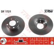 Resim Trw DF1721 FREN DİSKİ ÖN M124 M131 PANDA 80- / IBIZA I 84-93 DÜZ 