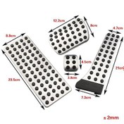 Resim Paslanmaz Çelik Araba Ayak Pedalı Kapak Mercedes Benz Ces Glk Slk Cls Sl Sınıfı W203 W222 W213 W211 W212 W210 Pedal Seti 56801158 
