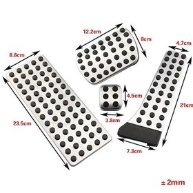 Resim Paslanmaz Çelik Araba Ayak Pedalı Kapak Mercedes Benz Ces Glk Slk Cls Sl Sınıfı W203 W222 W213 W211 W212 W210 Pedal Seti 56801158 