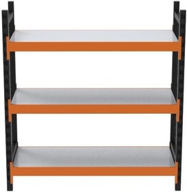 Resim 3 Katlı Dekoratif Midi Rack - Ekonomik Depo,Arşiv, Kiler Rafı 