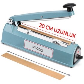 Resim 20 Cm Demir Gövde Poşet Ağzı Kapatma Makinesi 