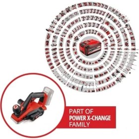 Resim Aesco Akülü Planya Te-Pl 18/82 Li-Solo Power X- (18 V, 82 mm Planya Genişliği, 2 Mm'ye Kadar Kesme Derinliği, Otomatik Desteği, 2x Çift Taraflı Bıçak) - 4345400 