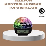 Resim Taşınabilir Bluetooth Disko Topu Uzaktan Kumandalı Işık Efektleri 