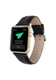 Resim Apple Uyumlu Watch 44 MM Deri Kordon 44 MM Kayış Seri 4-5 
