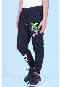 Resim Fyk Kids 2 Li Fermuarlı, Baskılı X Collection Erkek Çocuk Eşofman Altı Füme - Siyah 
