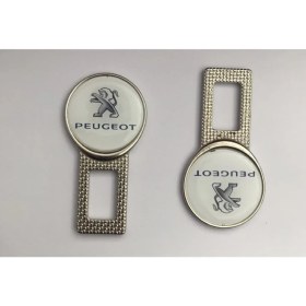 Resim İmza Peugeot Logolu Ikaz Ses Susturucu Metal Toka 2 Adet 