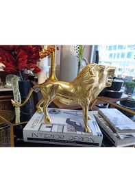 Resim Lıon Dekor Gold 13x50x28 Cm 1 Adet 
