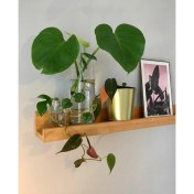 Resim Wood Retro 150 cm Açık Meşe Renk Çerçeve Rafı 