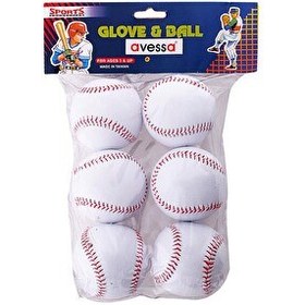 Resim Avessa HRB-72 El Dikişli Deri 6'lı Beyzbol Topu 